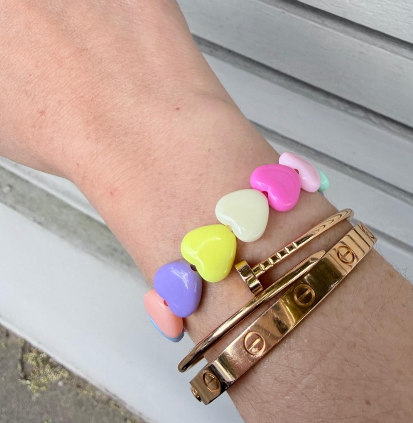 Pastel Heart Bracelet